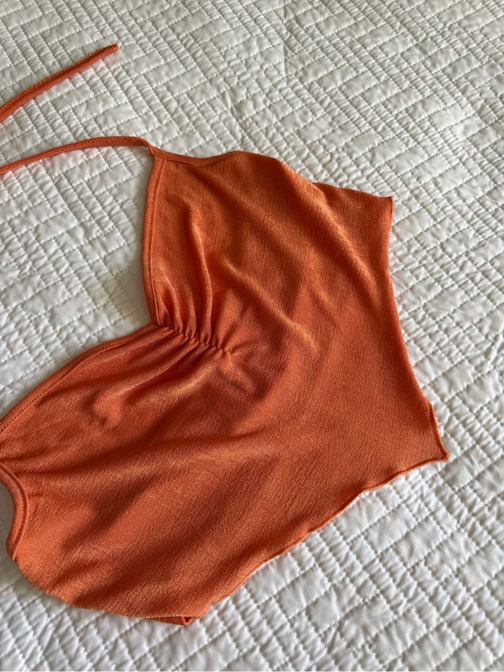 Princess Polly Orange Halter Crop Top